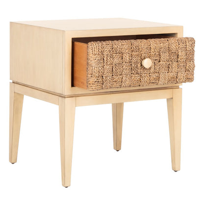 Armand Woven Wood Nightstand