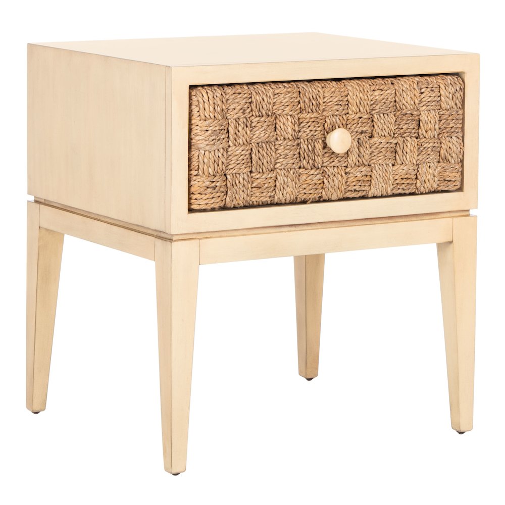 Armand Woven Wood Nightstand