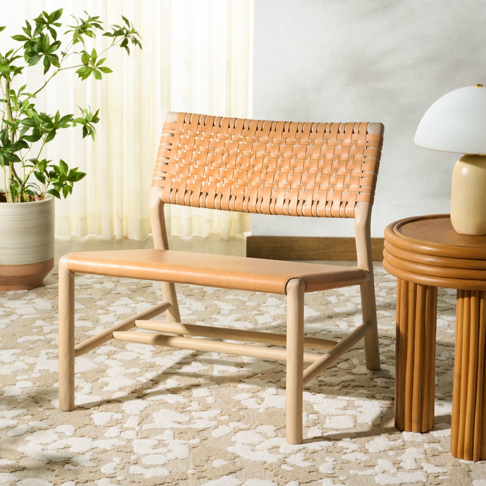 Valdina Woven Leather Acccent