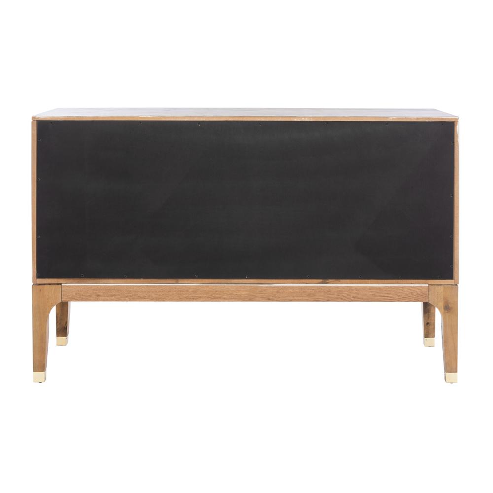 Lorna 6 Drawer Contemporary Dresser, Rustic Oak