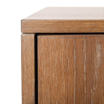 Lorna 6 Drawer Contemporary Dresser, Rustic Oak