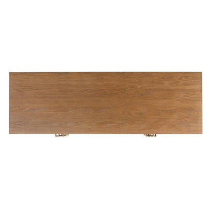 Lorna 6 Drawer Contemporary Dresser, Rustic Oak