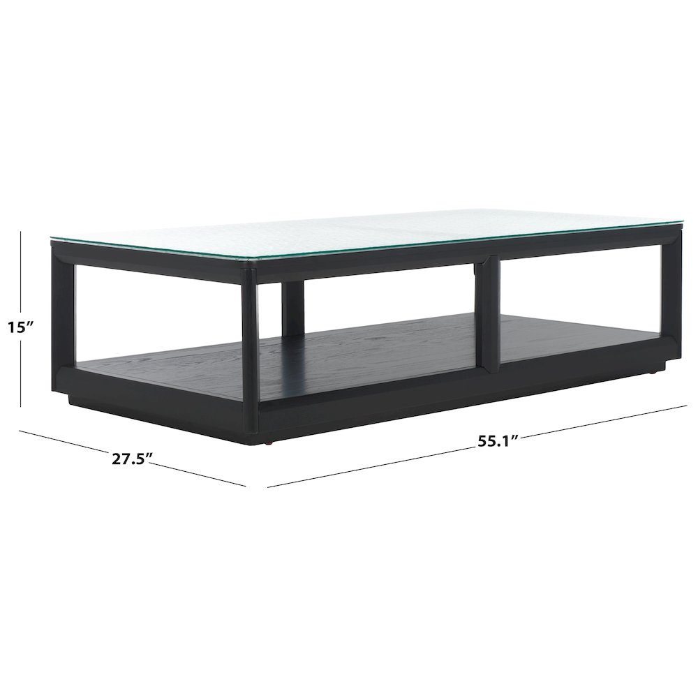 Benecarlo Glass Top Coff Table