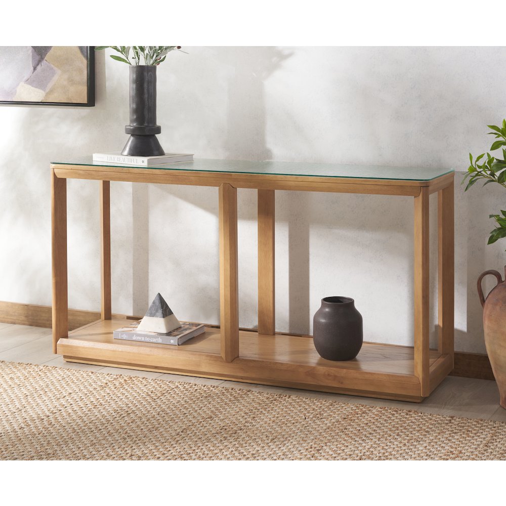 Benecarlo Glass Top Cons Table