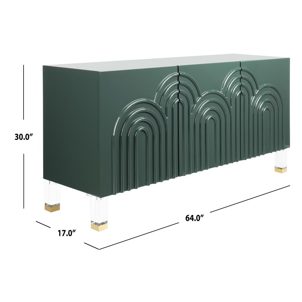 Saturn Wave Acrylic Sideboard, Moss