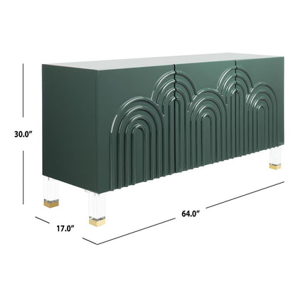 Saturn Wave Acrylic Sideboard, Moss