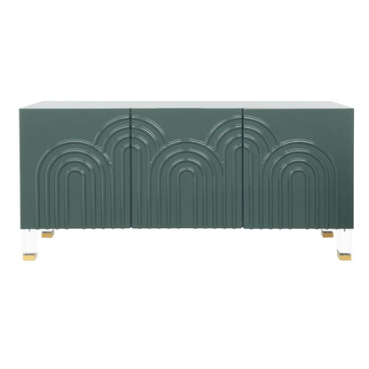 Saturn Wave Acrylic Sideboard, Moss