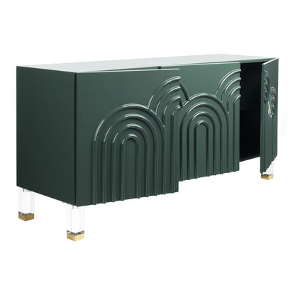 Saturn Wave Acrylic Sideboard, Moss