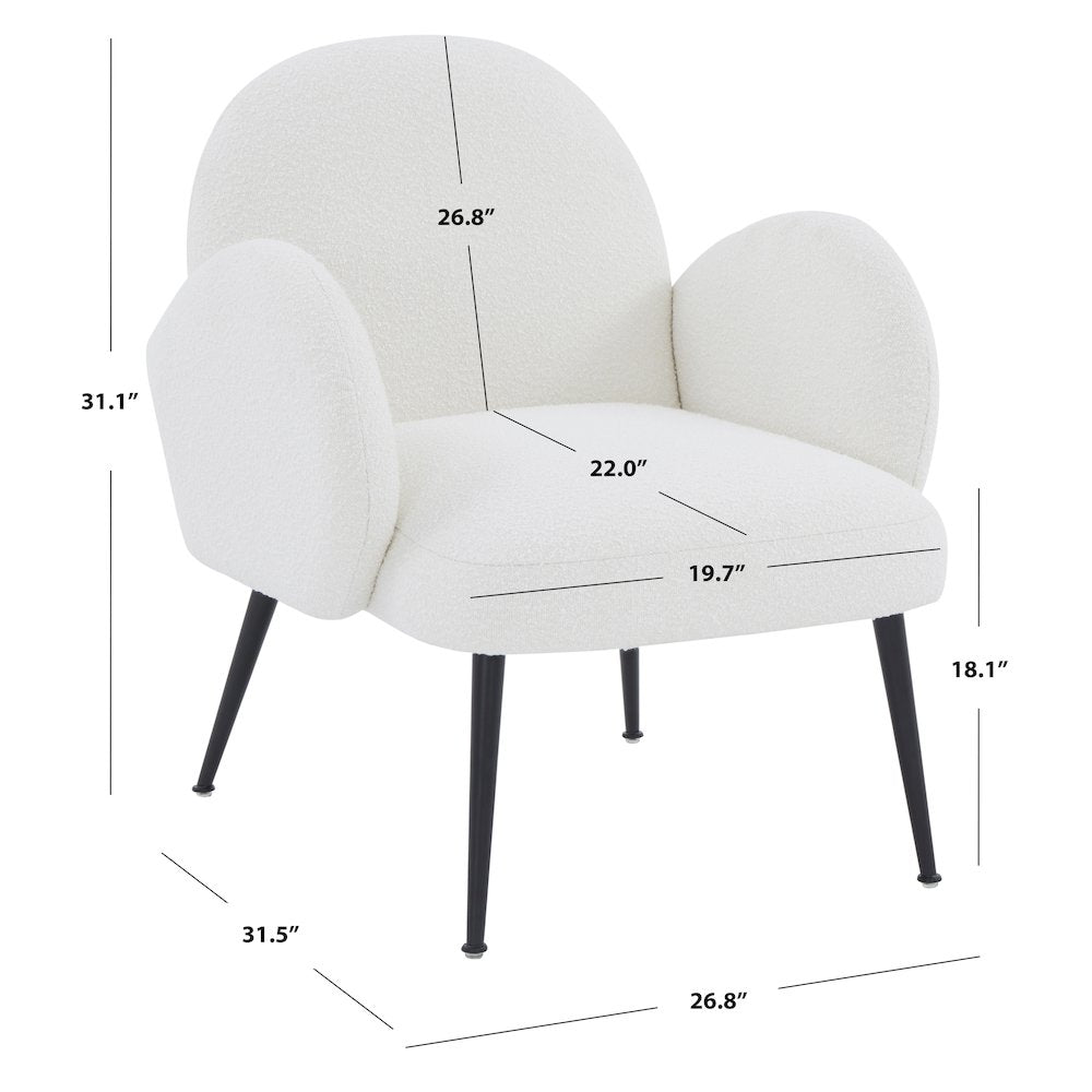 Crystalyn Boucle Accent Chair