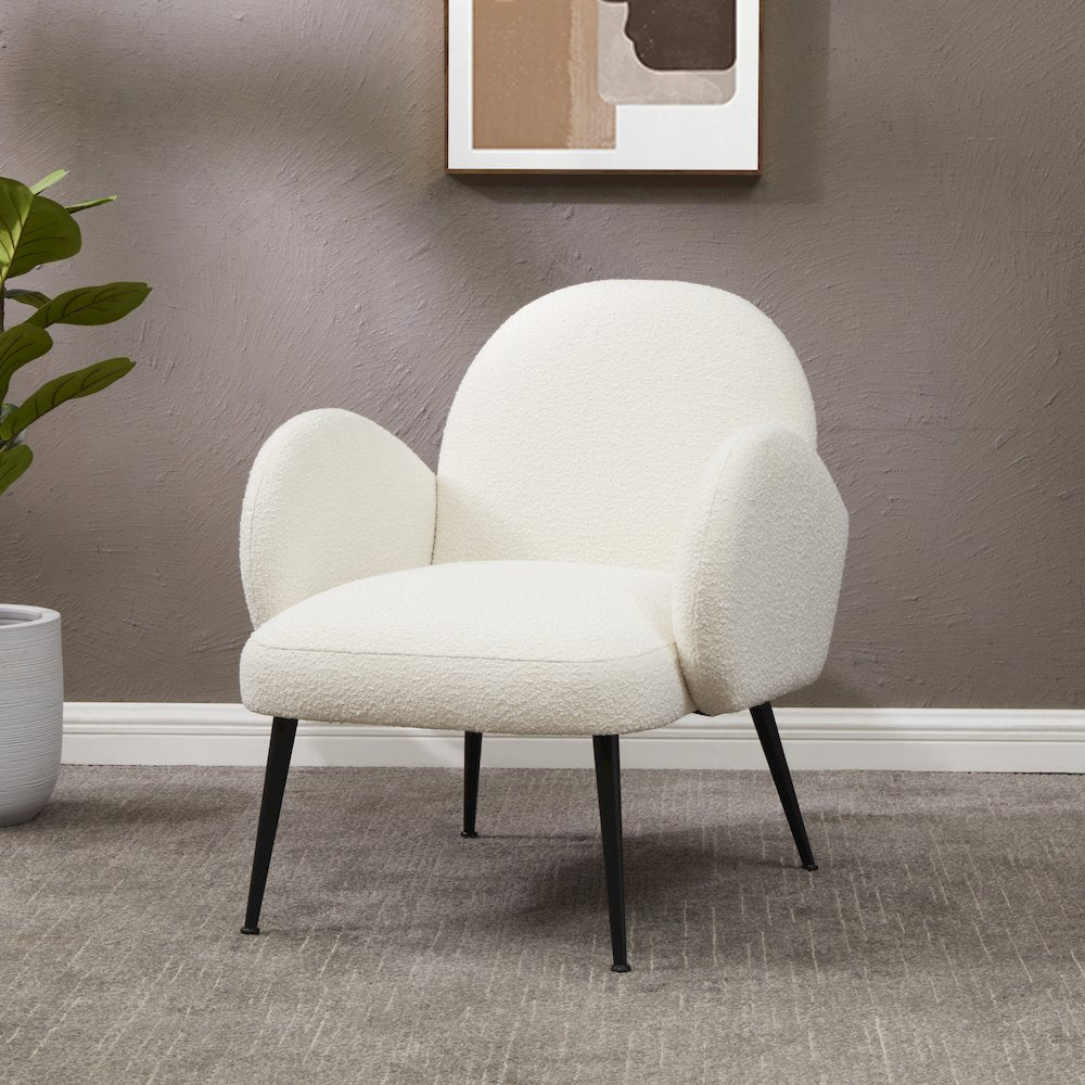 Crystalyn Boucle Accent Chair