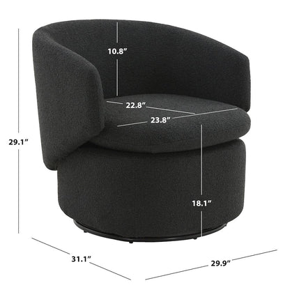 Phyllis Boucle Swivel Chair