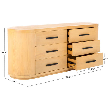 Lauryn Wood Oval Dresser