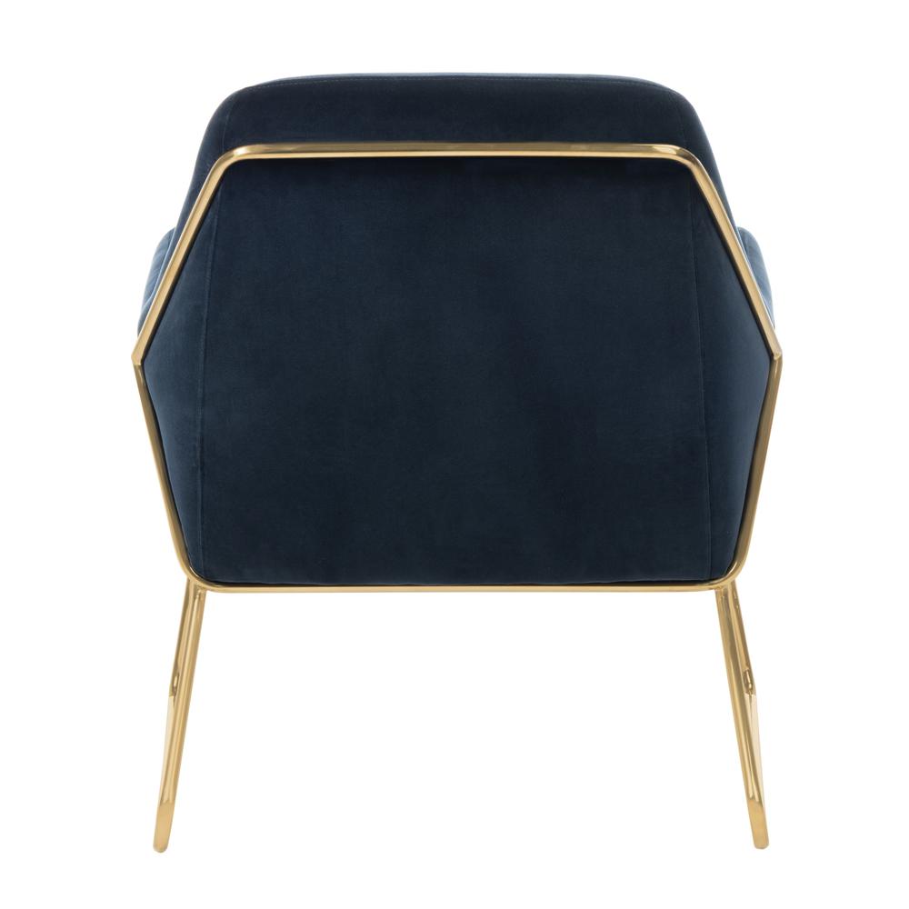 Misty Metal Frame Accent Chair, Navy