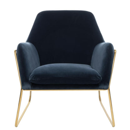 Misty Metal Frame Accent Chair, Navy