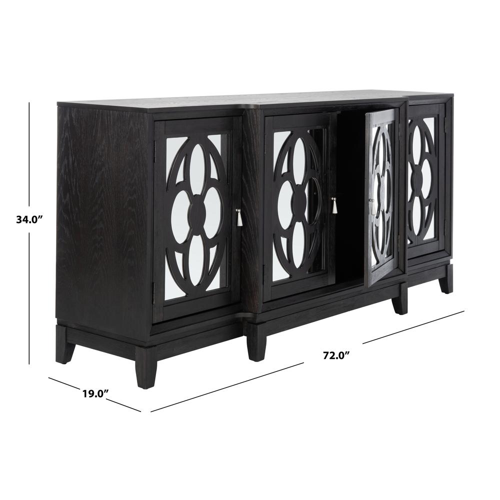 Madeleine Mirrored Sideboard, Black