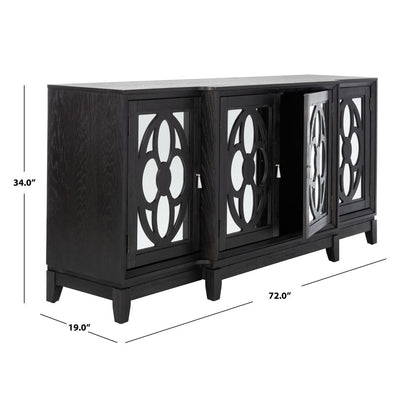 Madeleine Mirrored Sideboard, Black