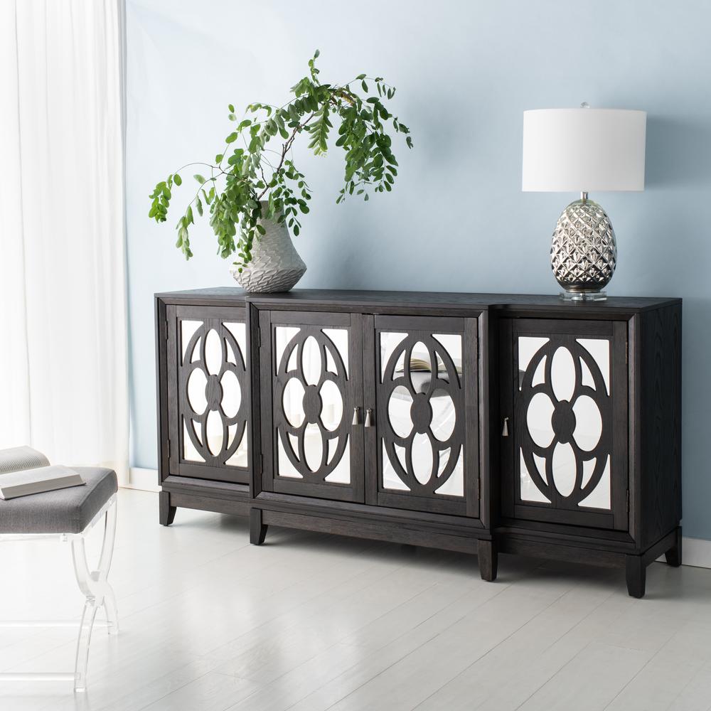 Madeleine Mirrored Sideboard, Black