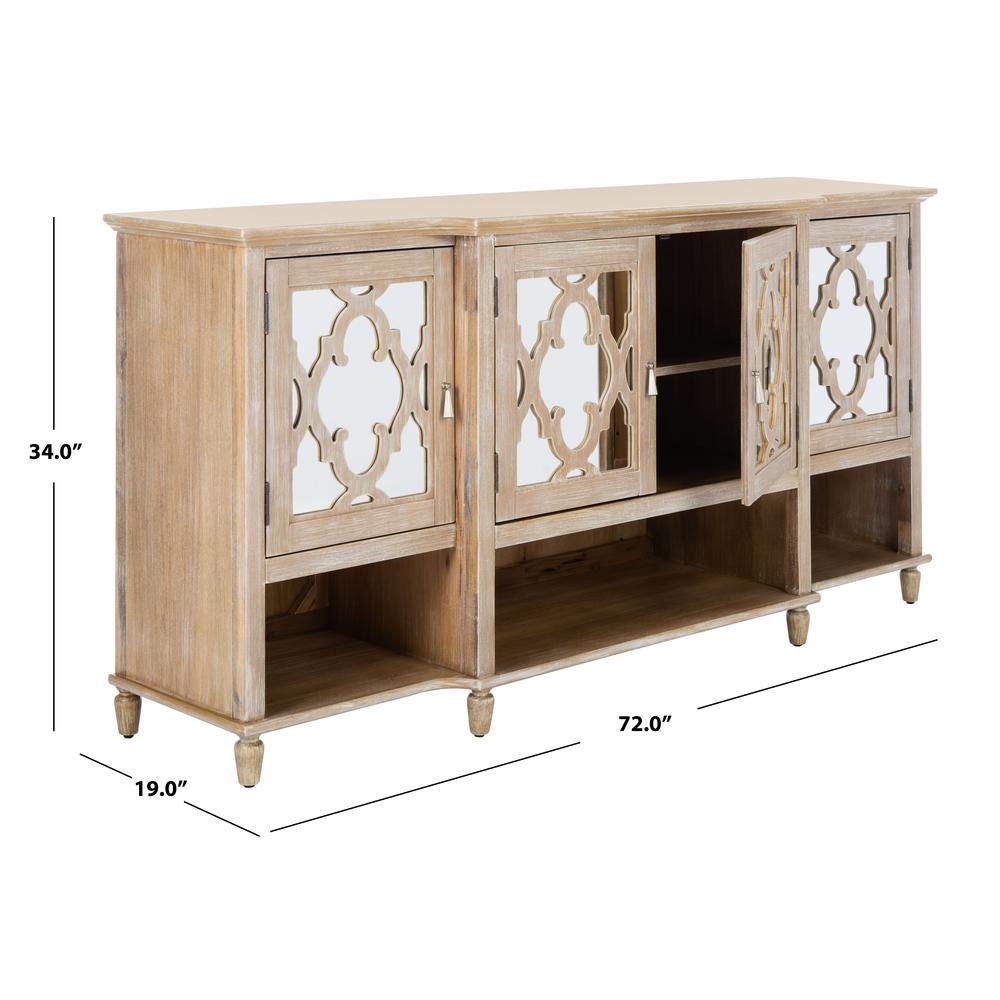 Juliette Mirrored Sideboard, White