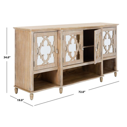 Juliette Mirrored Sideboard, White