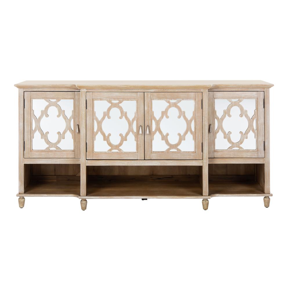 Juliette Mirrored Sideboard, White