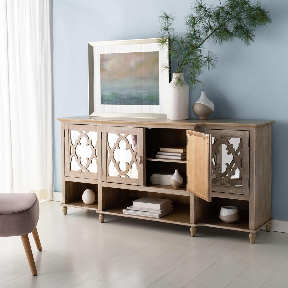 Juliette Mirrored Sideboard, White