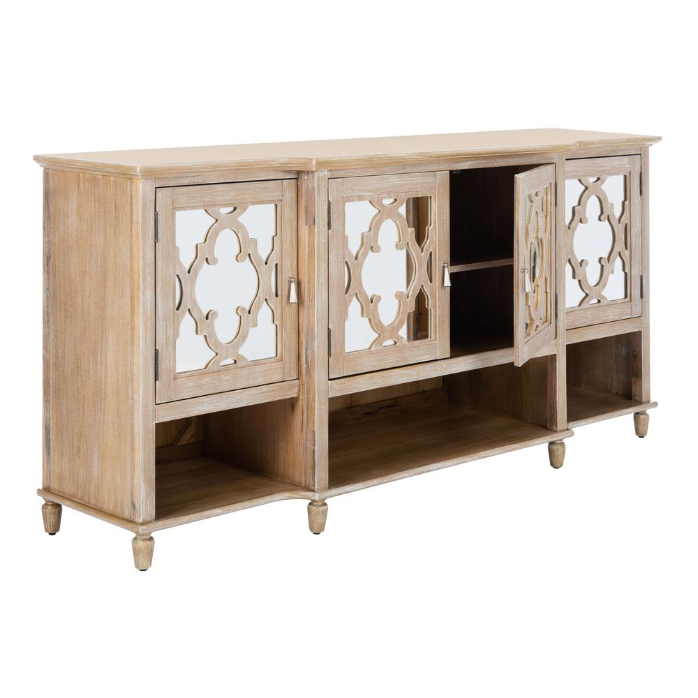 Juliette Mirrored Sideboard, White