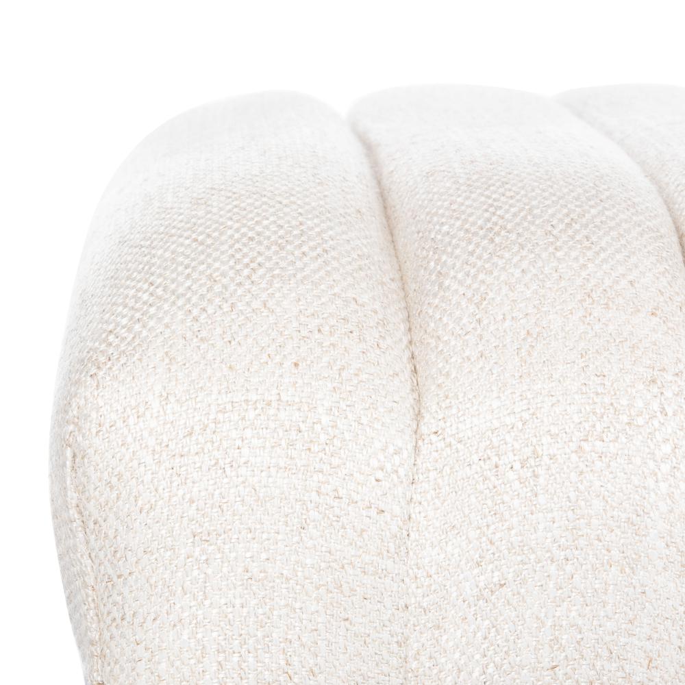 Flannery Mid-Century Bench, Cream