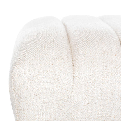 Flannery Mid-Century Bench, Cream