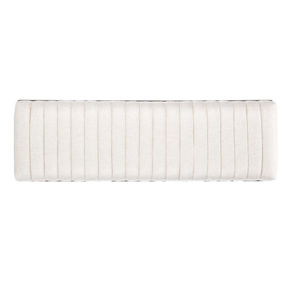 Flannery Mid-Century Bench, Cream