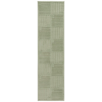 Safavieh Selena Basketweave Stripe Rug - Green - 2'-2" x 10'-0"