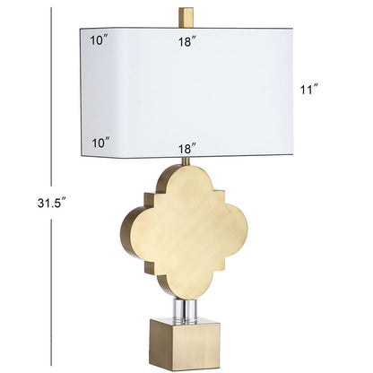 Marina Trellis 31.5-Inch H Table Lamp , Gold