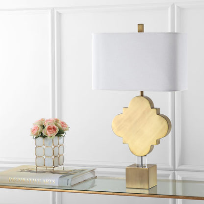 Marina Trellis 31.5-Inch H Table Lamp , Gold