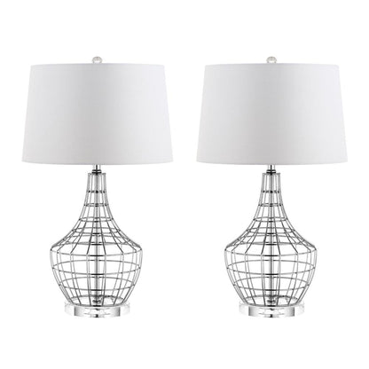 Olga Table Lamp, Silver