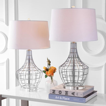 Olga Table Lamp, Silver