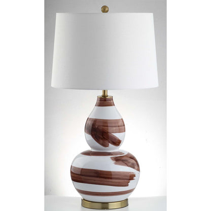 Aileen Table Lamp, Brown/White
