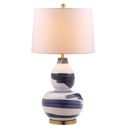 Aileen Table Lamp, Blue/White