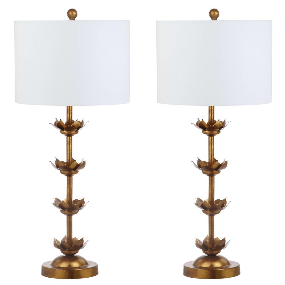 Lani Leaf 32-Inch H Table Lamp, Antique Gold