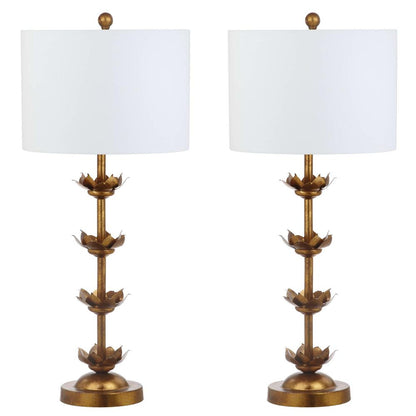Lani Leaf 32-Inch H Table Lamp, Antique Gold