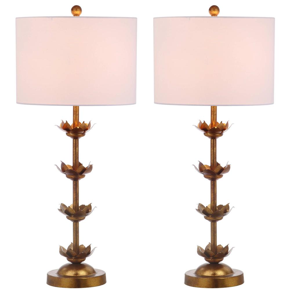 Lani Leaf 32-Inch H Table Lamp, Antique Gold