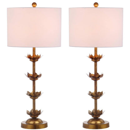 Lani Leaf 32-Inch H Table Lamp, Antique Gold