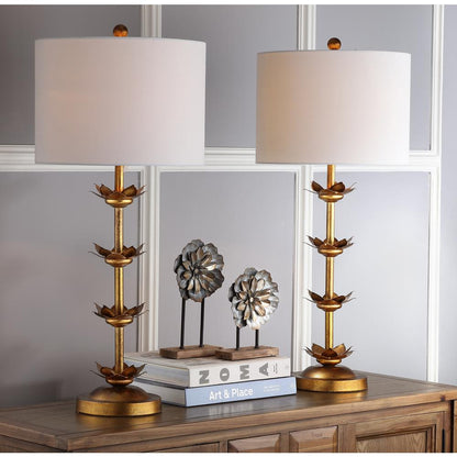 Lani Leaf 32-Inch H Table Lamp, Antique Gold