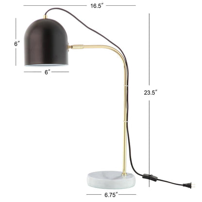 Drina 23.5-Inch H Table Lamp, Gold/Black