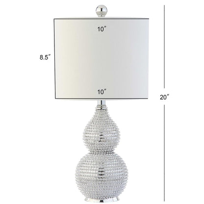Clarabel Chrome 20-Inch H Table Lamp, Silver