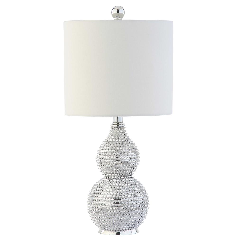 Clarabel Chrome 20-Inch H Table Lamp, Silver