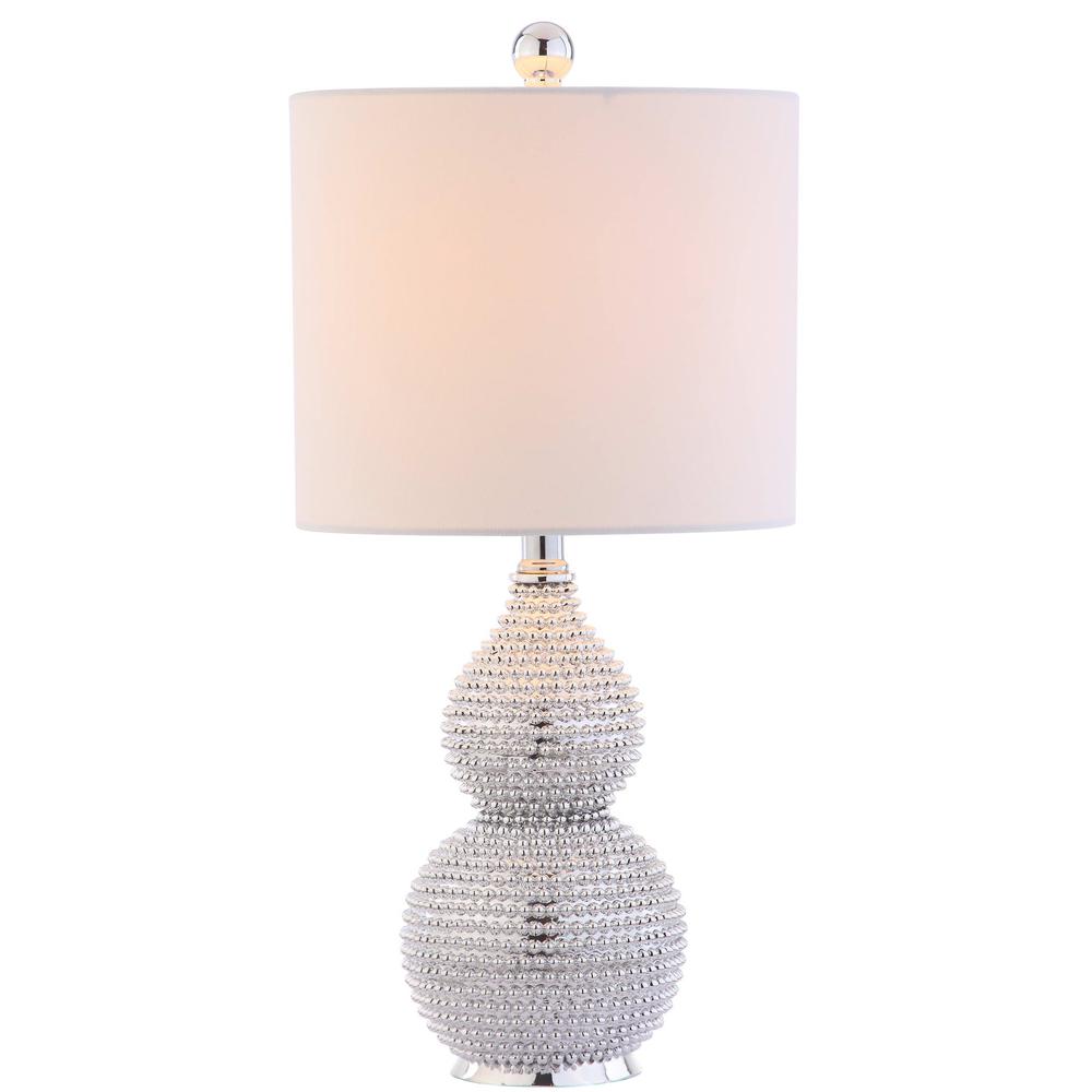 Clarabel Chrome 20-Inch H Table Lamp, Silver