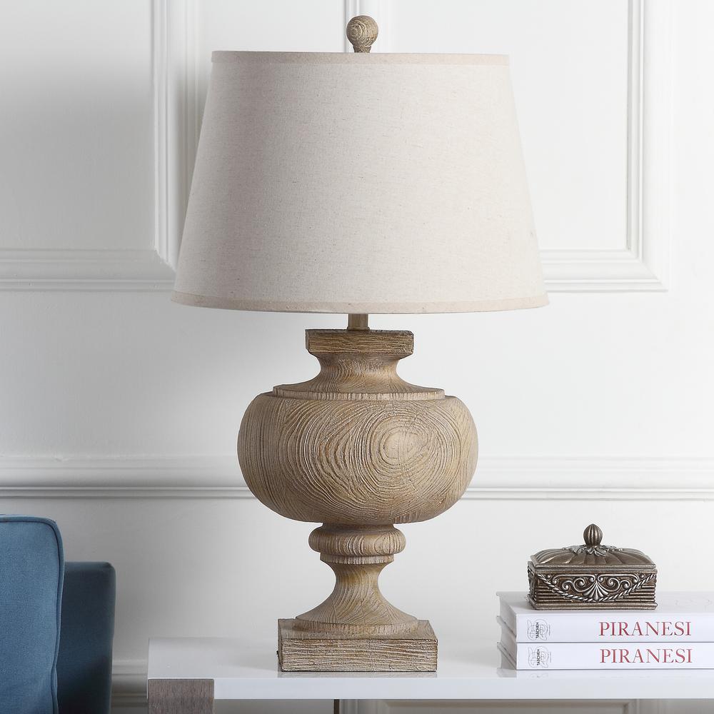 Prescott 31-Inch Wood Table Lamp, Wood Finish