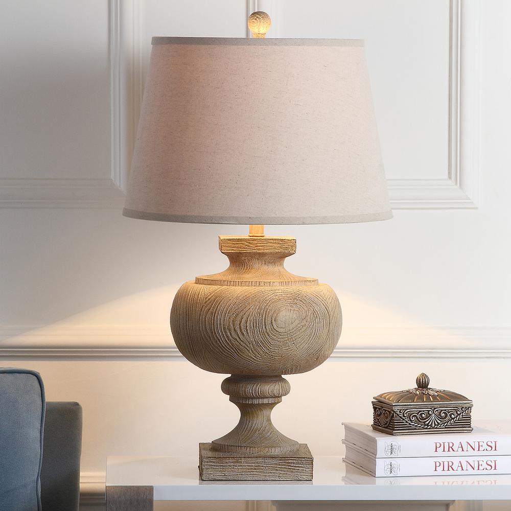 Prescott 31-Inch Wood Table Lamp, Wood Finish