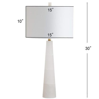 Delilah Alabaster Table Lamp, White, TBL4067A