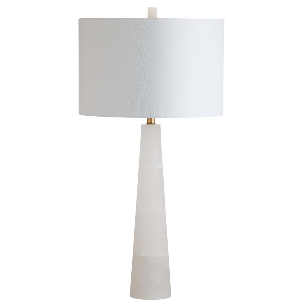 Delilah Alabaster Table Lamp, White, TBL4067A
