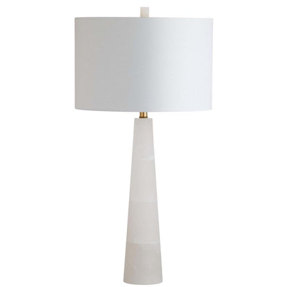 Delilah Alabaster Table Lamp, White, TBL4067A